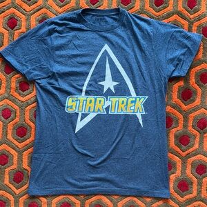 MAKE OFFER! Star Trek Blue Graphic Tee for Men t-shirt Medium